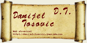 Danijel Tošović vizit kartica
